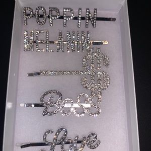 Silver Fashion Statement Clips